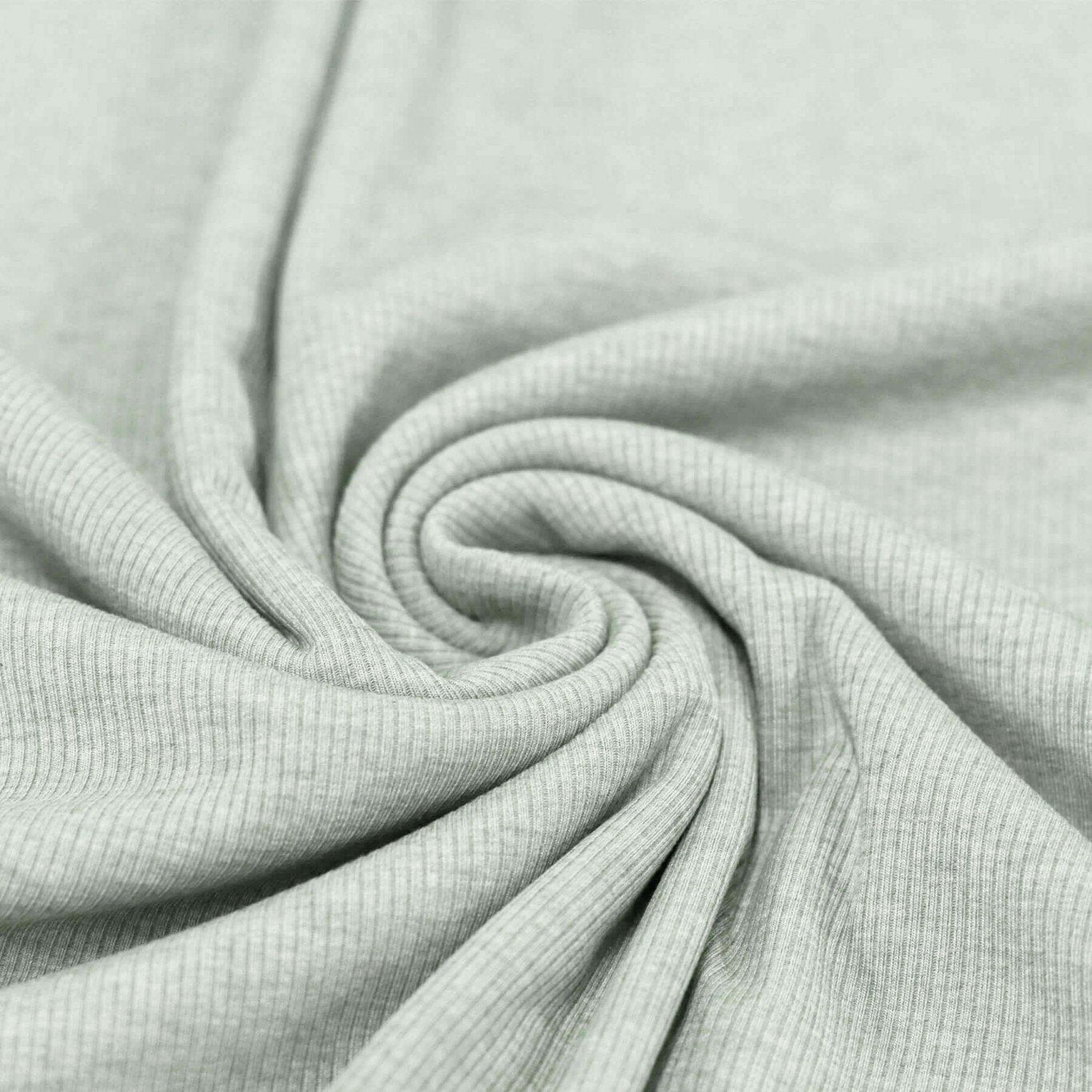 Mint melange - Baby Rib Jersey - 95% Cotton 5% Elastan