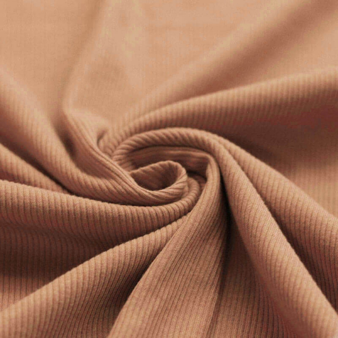 Pfirsich - Baby Rib Jersey - 95% Cotton 5% Elastan