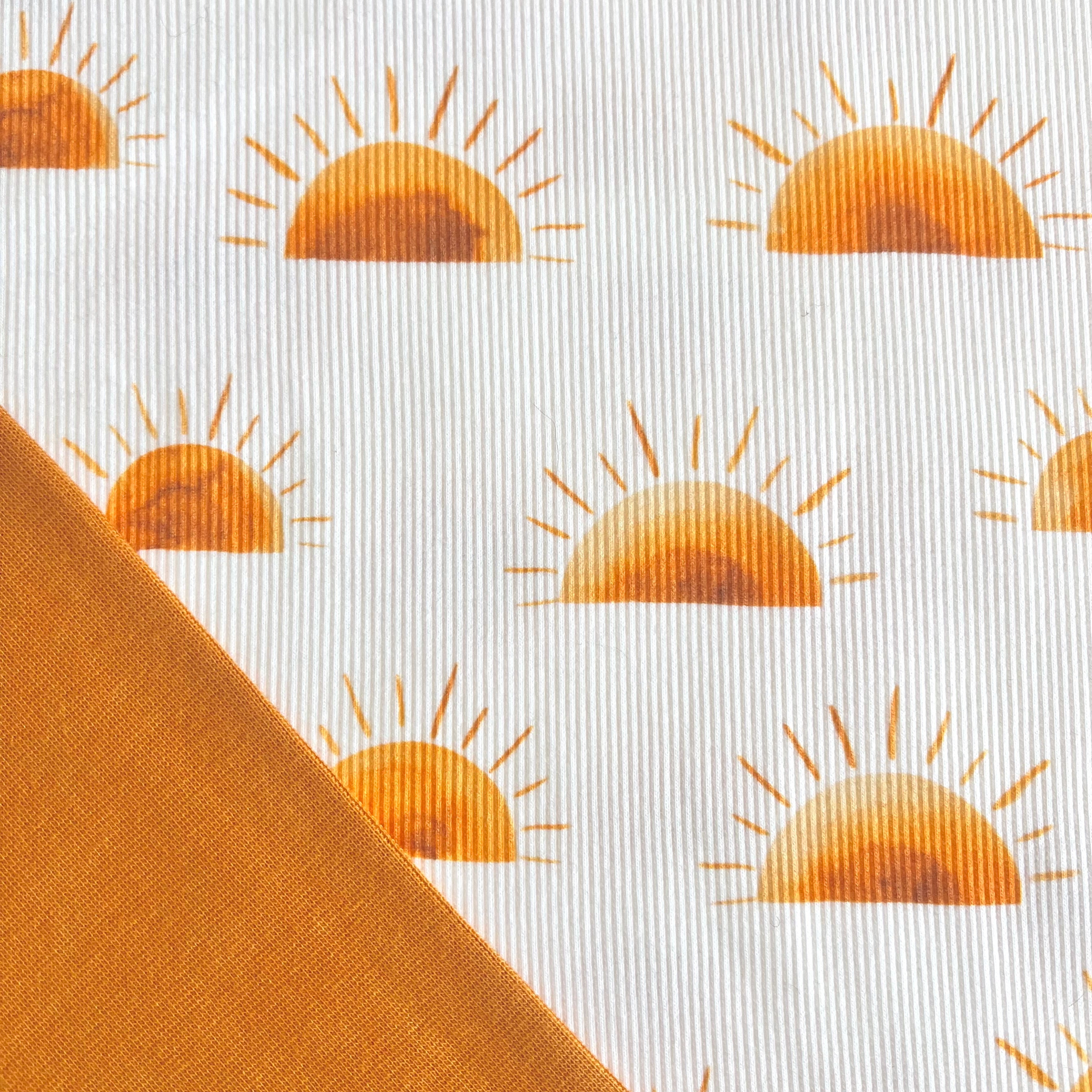 Sunset - Premium Baby Rib Jersey - Sonne