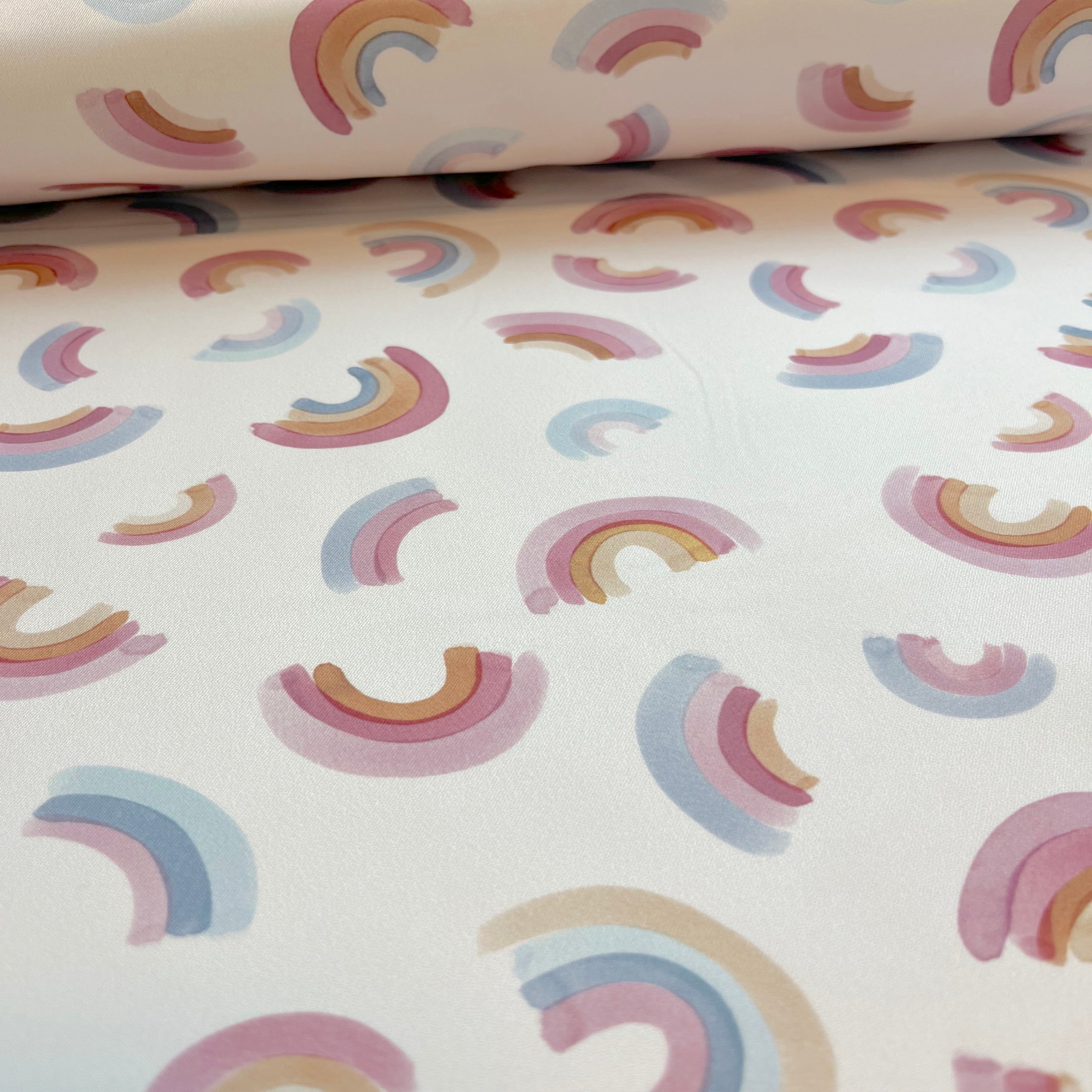 Regenbogen Berry Premium Eco-Softshell - 100 % recyceltes Polyester 1 Stück = 0,5m
