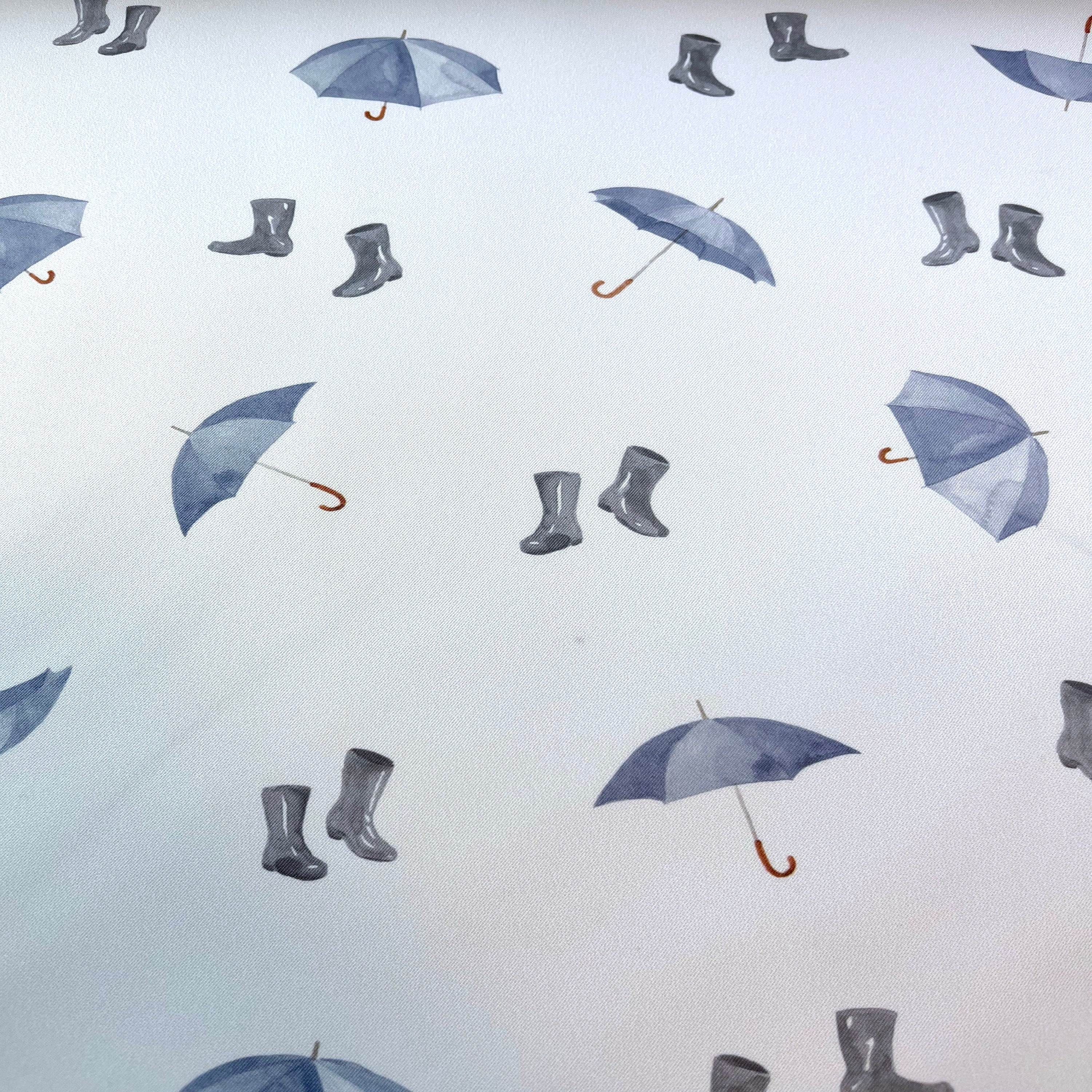 Regenwetter Blau Premium Eco-Softshell - 100 % recyceltes Polyester -1 Stück = 0,5m