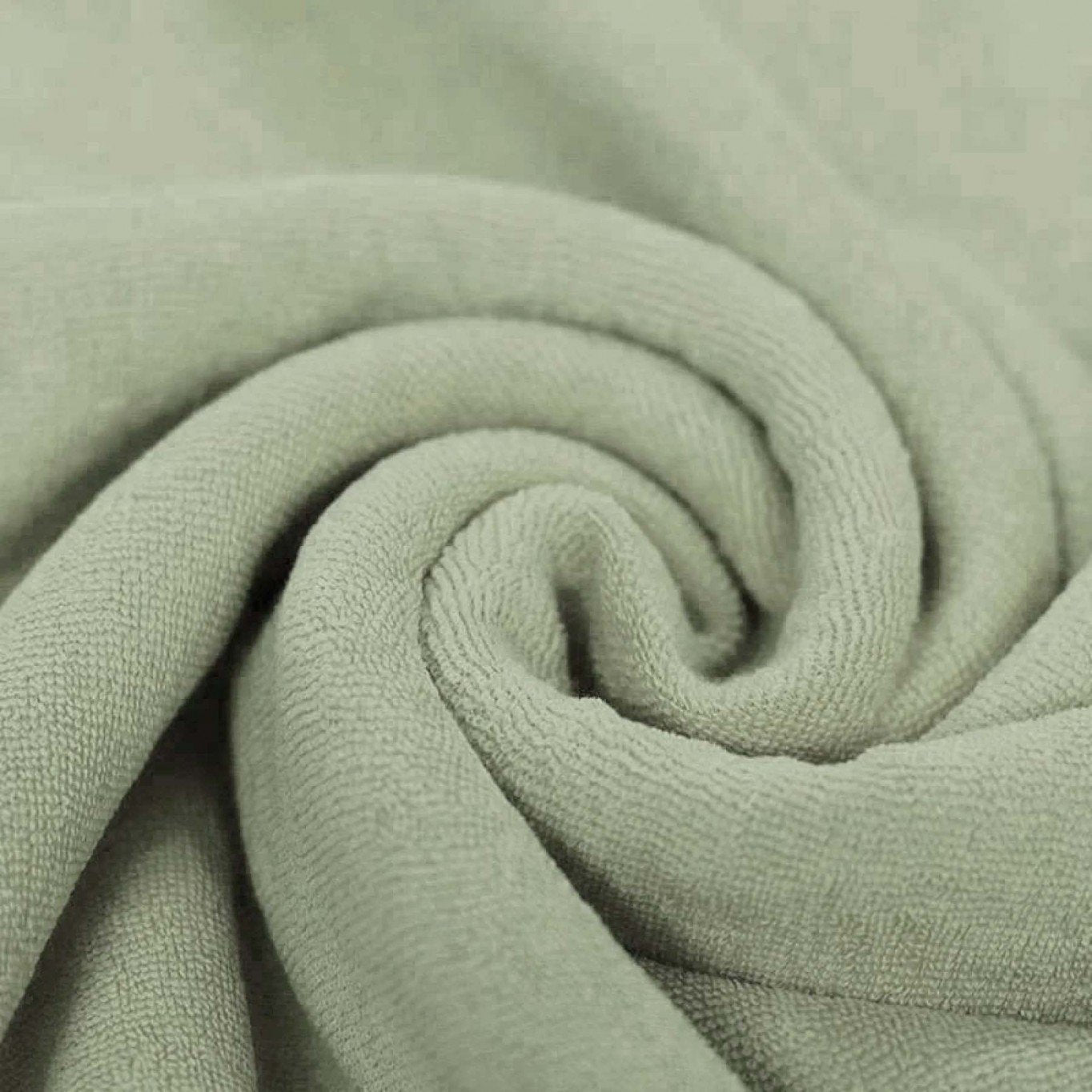 Dusty Mint - Stretch Frottee - 80% Baumwolle 20% Polyester