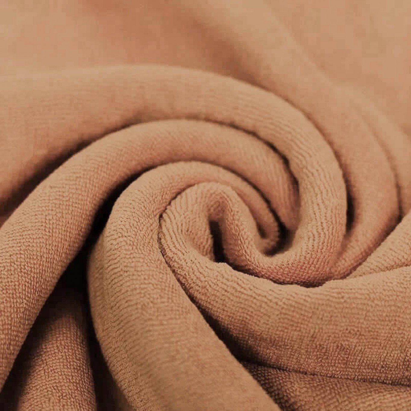 Peach - Stretch Frottee - 80% Baumwolle 20% Polyester