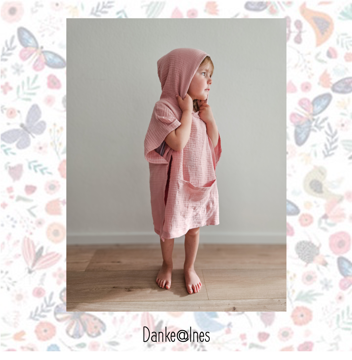 Badeponcho - Nähbox - DIY - Stretch Frottee & Kapuze gefüttert