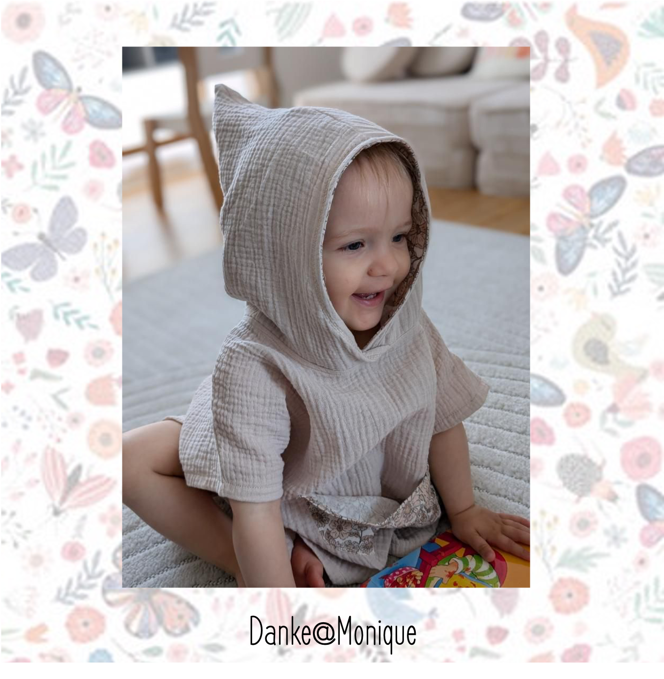 Badeponcho - Nähbox - DIY - Stretch Frottee & Kapuze gefüttert