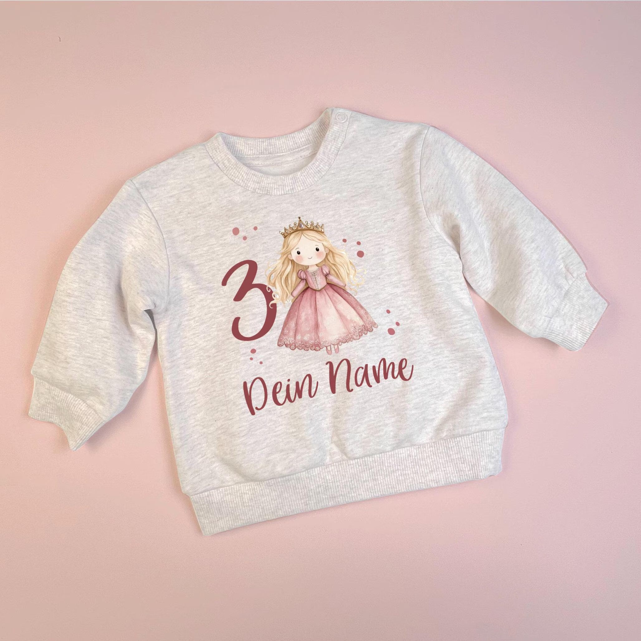 Bügelbild "Prinzessin" - Name und Jahreszahl nach deinen Wünschen