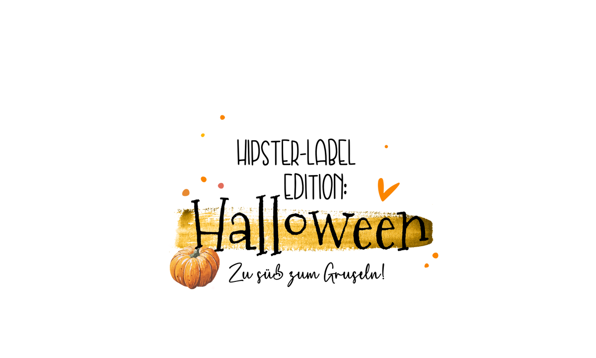 Halloween Edition - 100% Polyester Weiß - Label