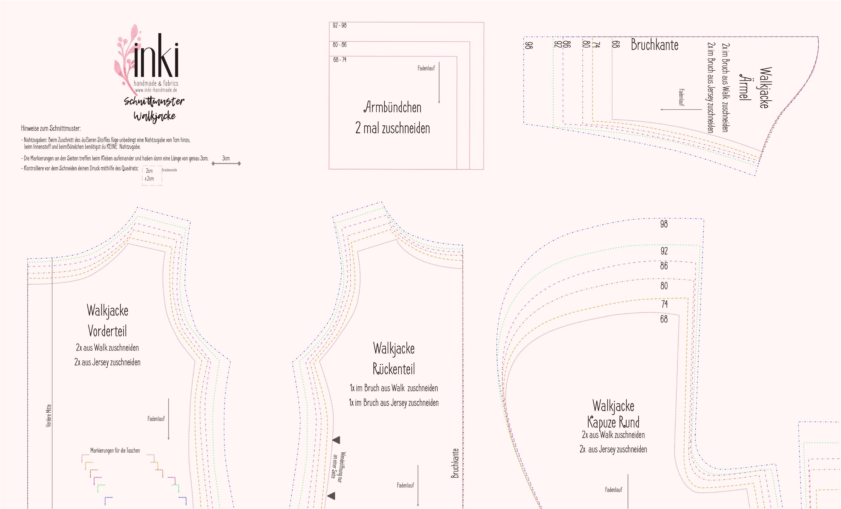 Schnittmuster in digitaler Form