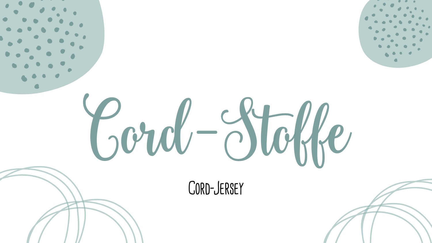 Cord-Jersey