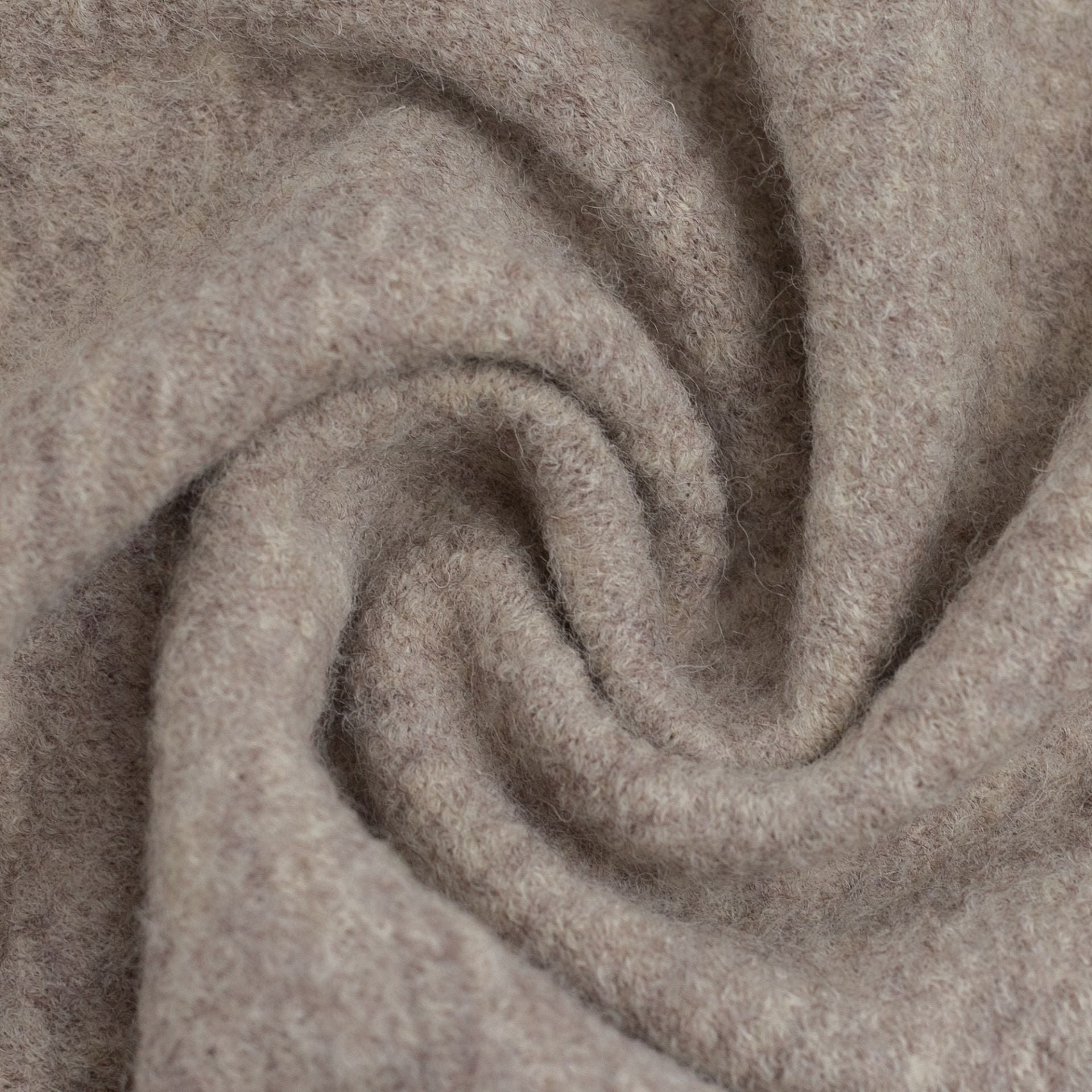 Taupe meliert Merino-Wollwalk - 100% Merinowolle - Mulesingfrei