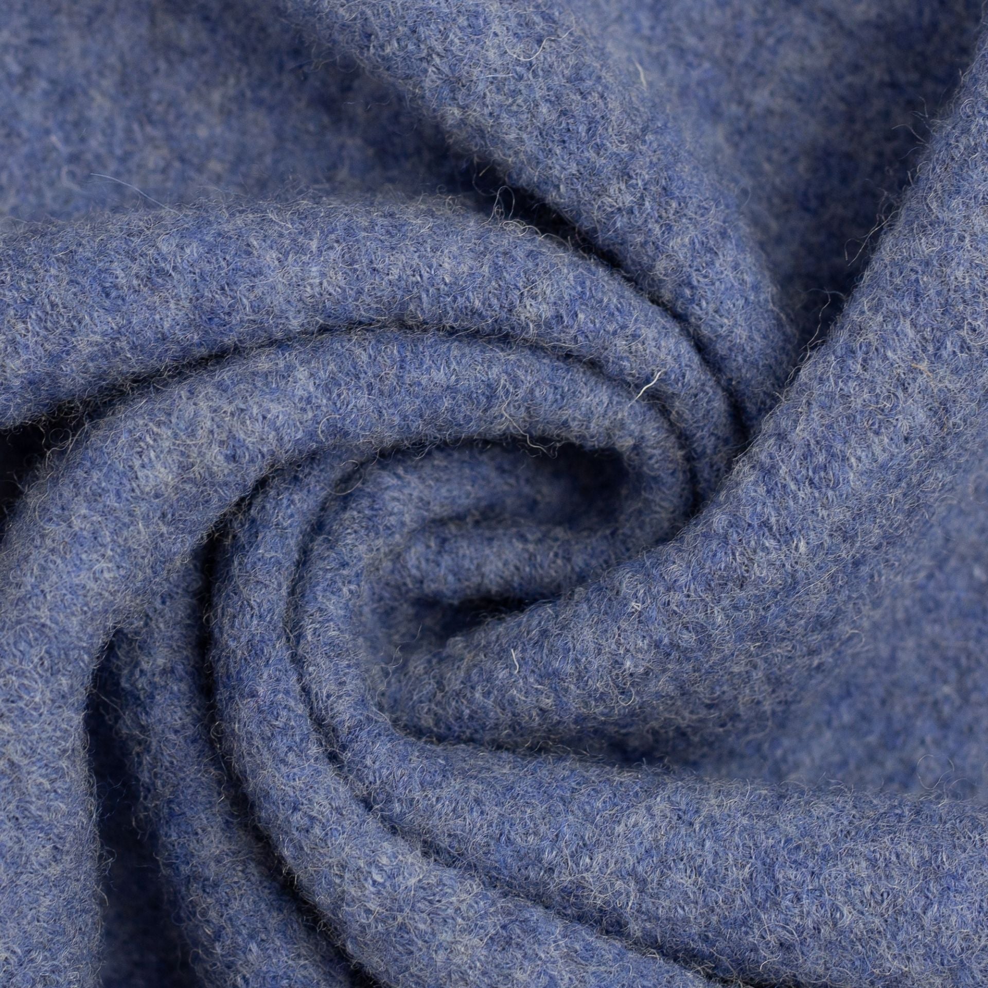 Blau meliert Merino-Wollwalk - 100% Merinowolle - Mulesingfrei