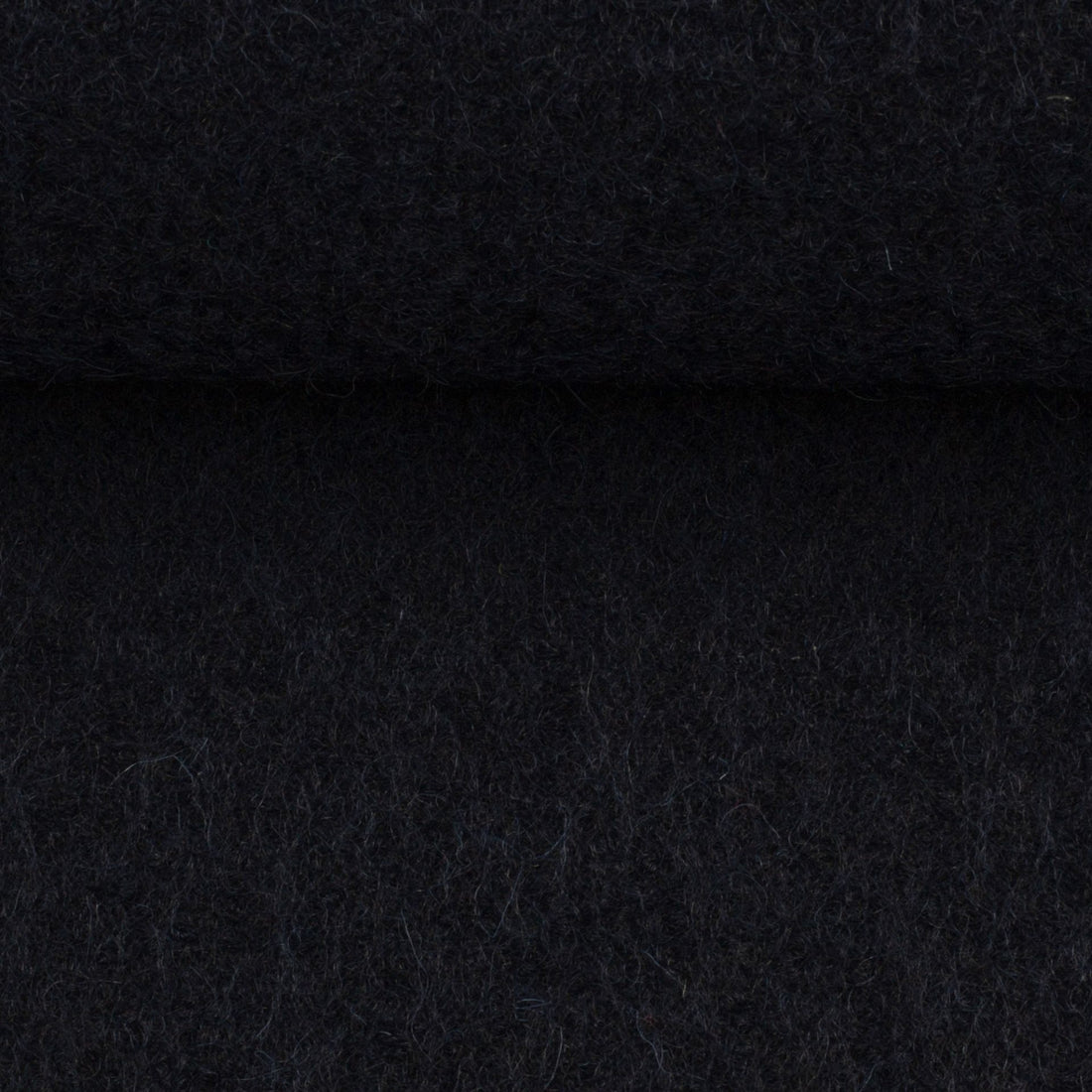 Schwarz Merino-Wollwalk - 100% Merinowolle - Mulesingfrei