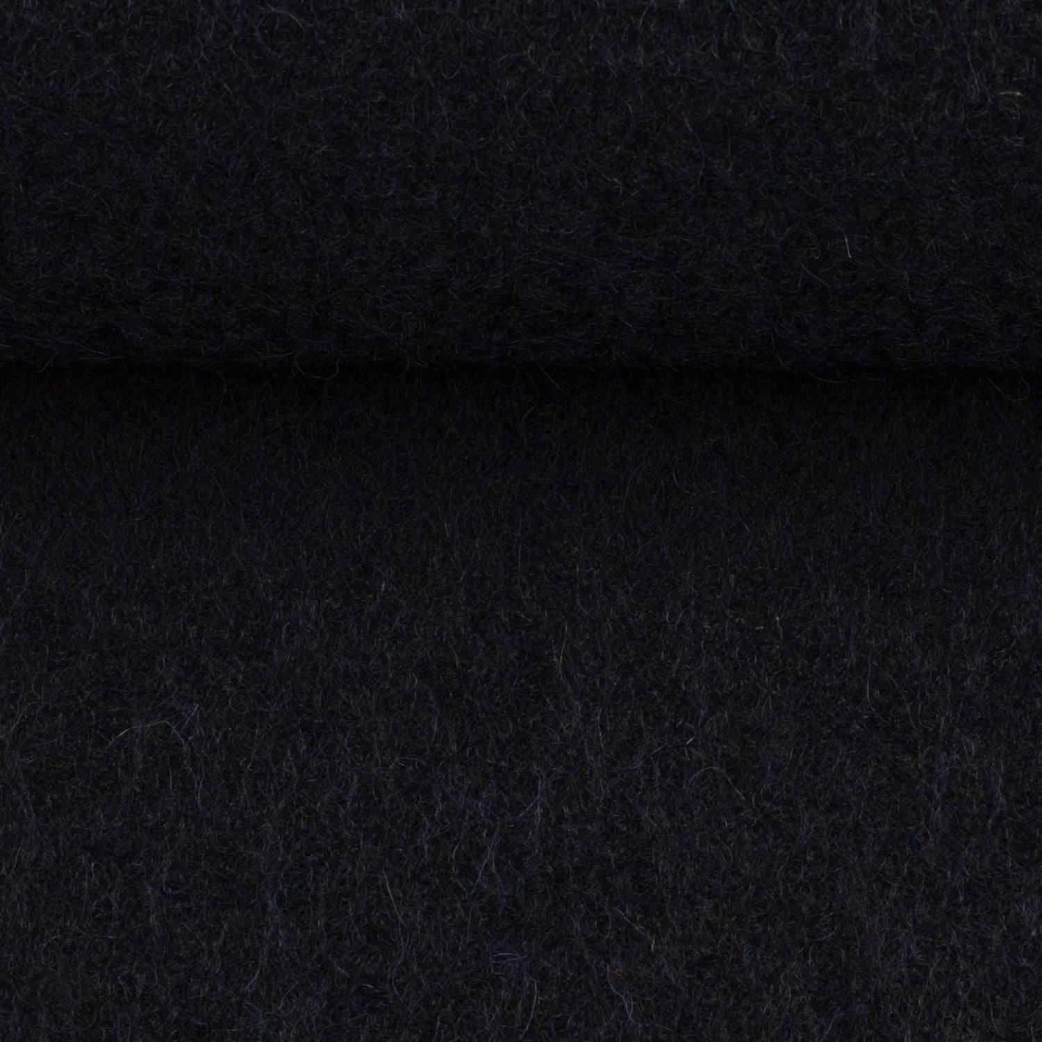 Schwarz Merino-Wollwalk - 100% Merinowolle - Mulesingfrei