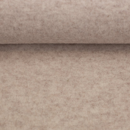 Merino Fleece Beige meliert - 100% Merinowolle - Mulesingfrei
