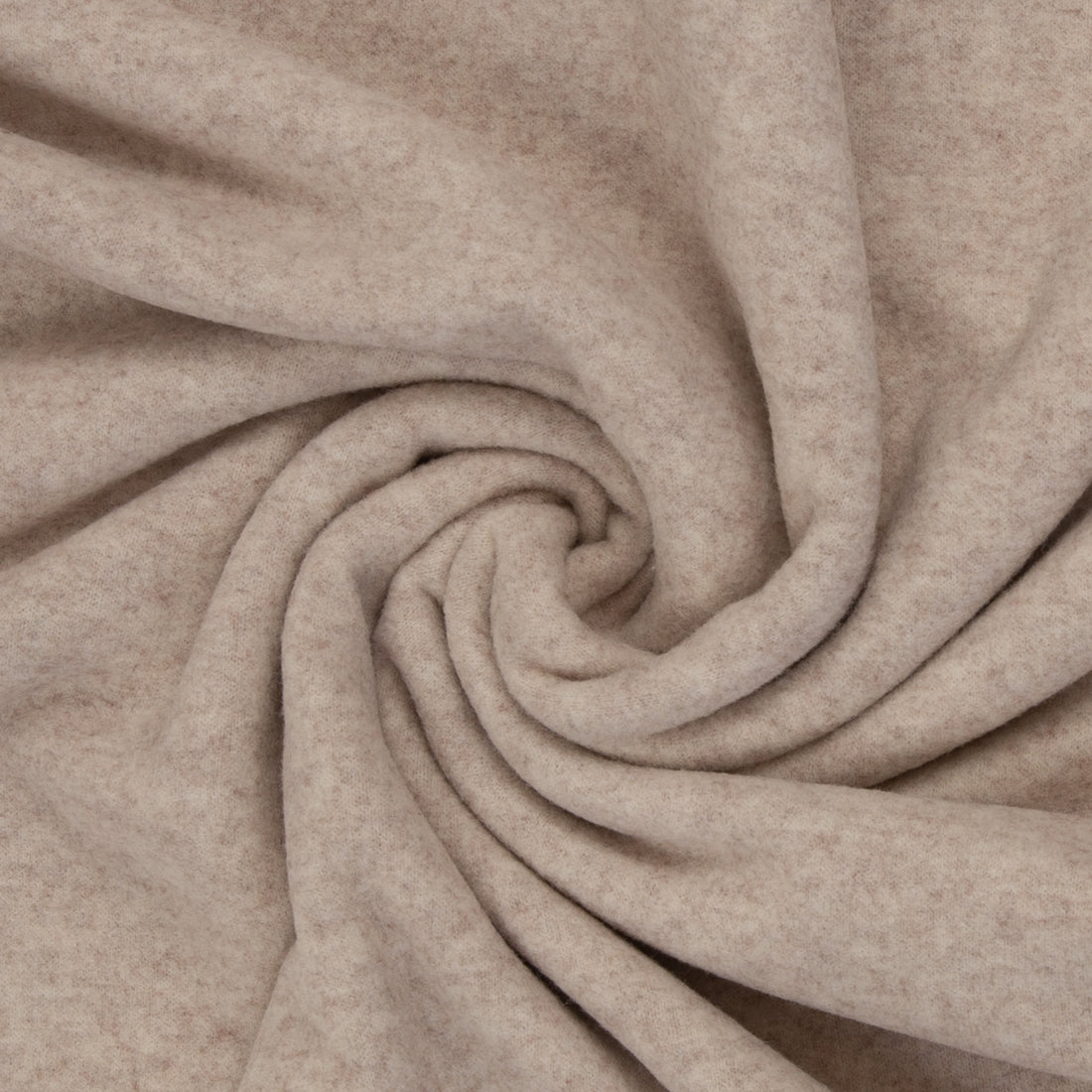 Merino Fleece Beige meliert - 100% Merinowolle - Mulesingfrei