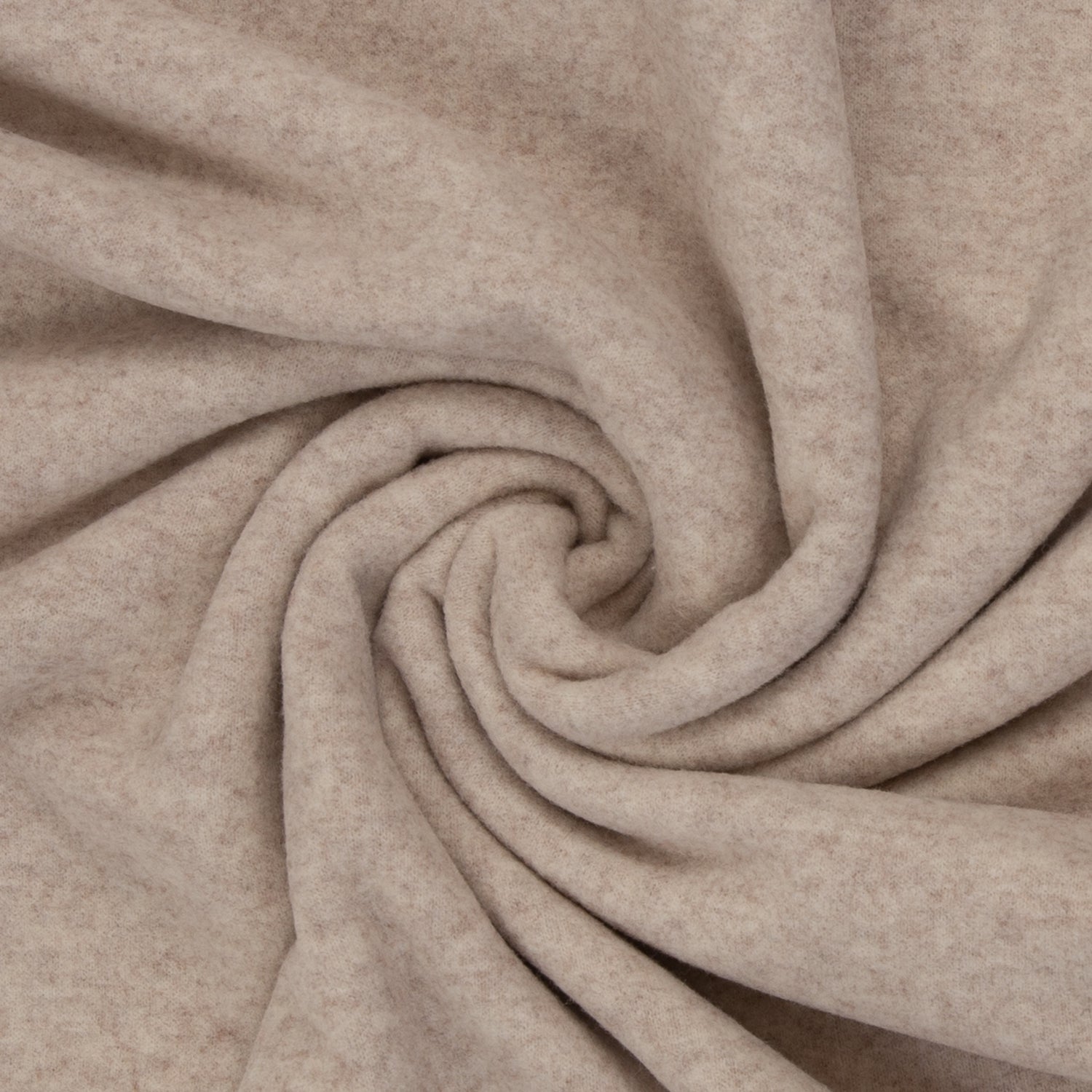 Merino Fleece Beige meliert - 100% Merinowolle - Mulesingfrei