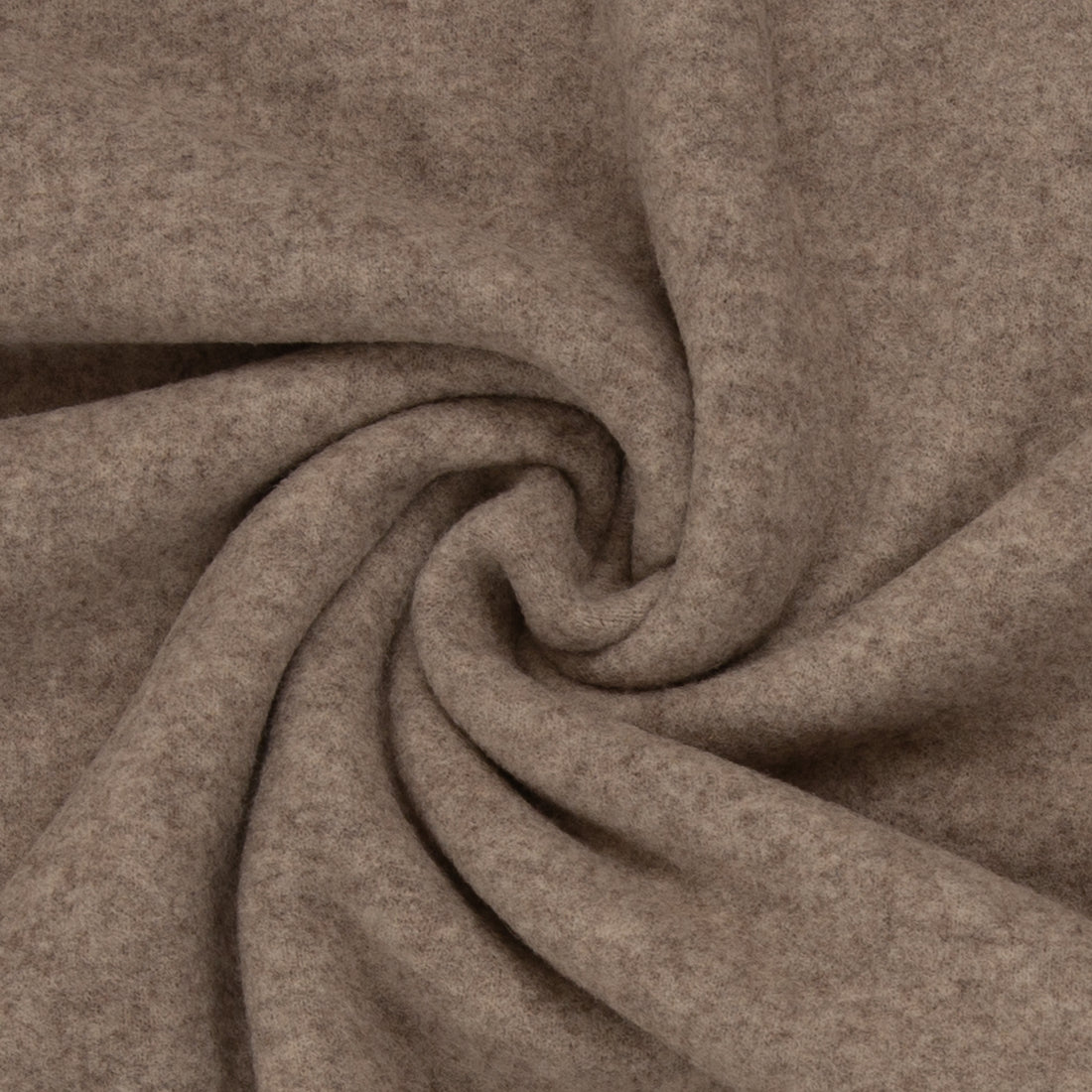 Merino Fleece Taupe meliert - 100% Merinowolle - Mulesingfrei