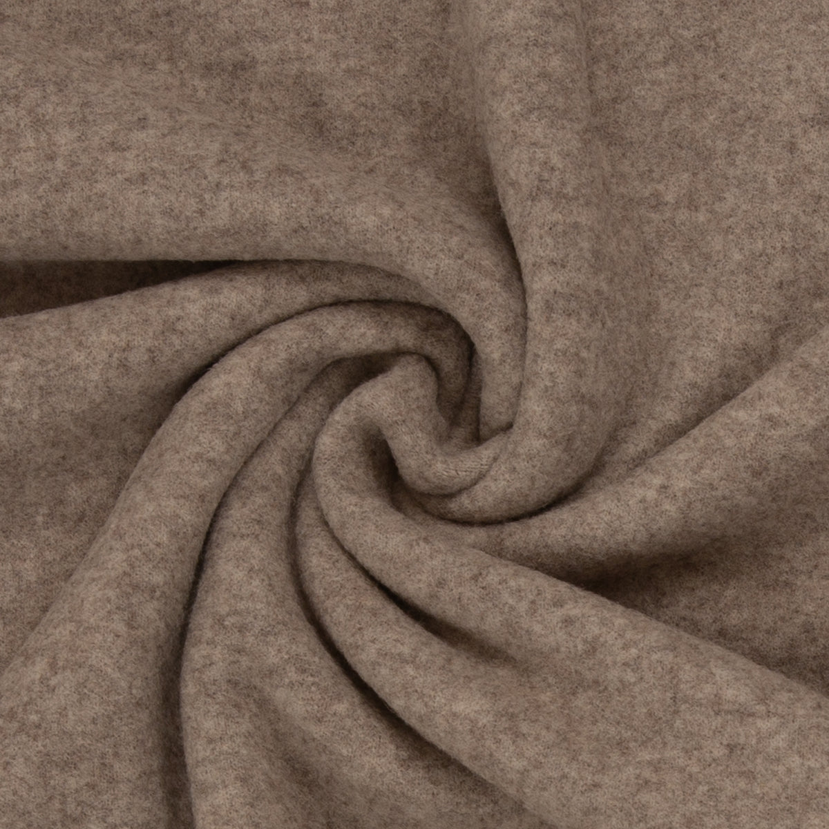 Merino Fleece Taupe meliert - 100% Merinowolle - Mulesingfrei