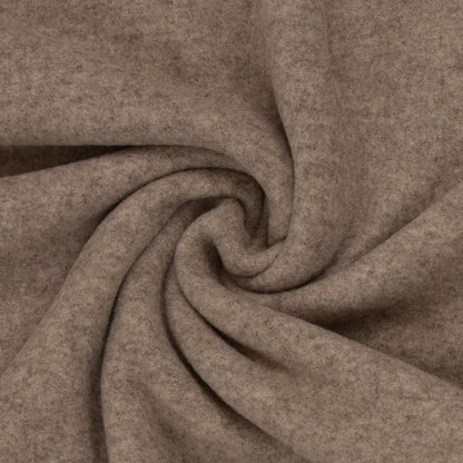 Merino Fleece Taupe meliert - 100% Merinowolle - Mulesingfrei