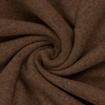 Merino Fleece Schokolade meliert - 100% Merinowolle - Mulesingfrei