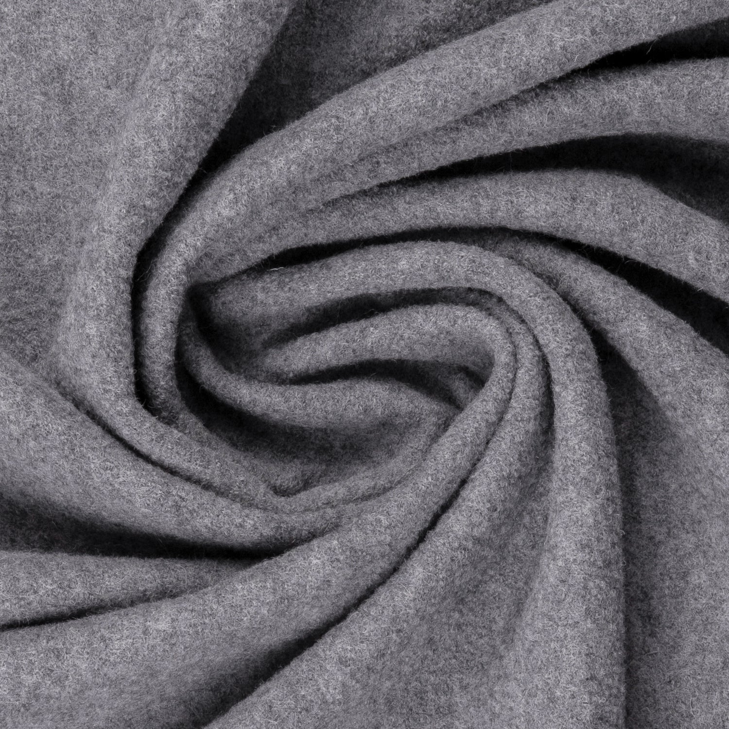 Merino Fleece Grau meliert - 100% Merinowolle - Mulesingfrei