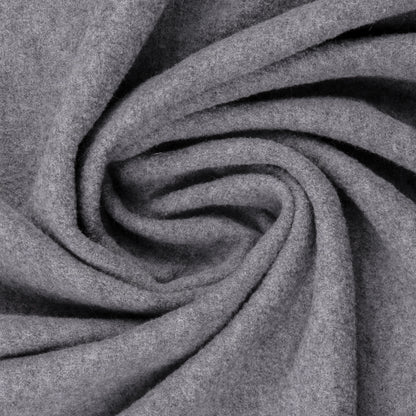 Merino Fleece Grau meliert - 100% Merinowolle - Mulesingfrei