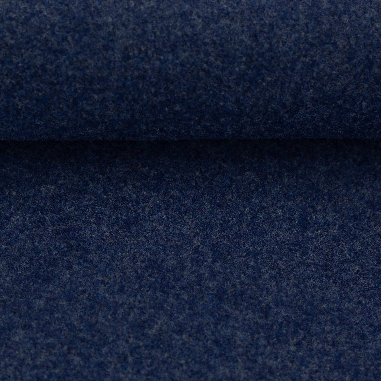 Merino Fleece Blau meliert - 100% Merinowolle - Mulesingfrei