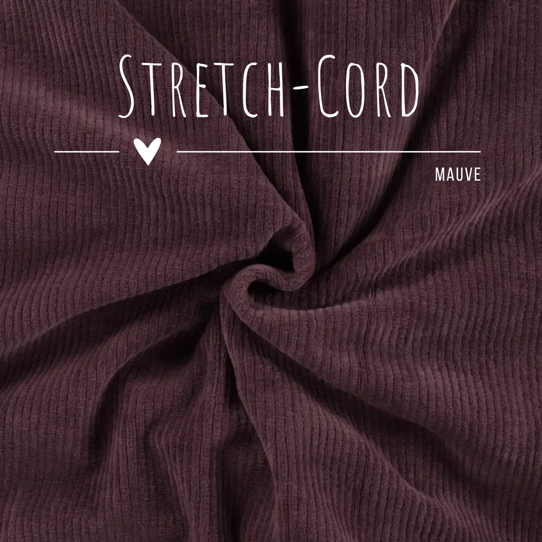 Stretch Cord-Jersey Mauve - 78% Baumwolle 17% Poyester 5% Elastan