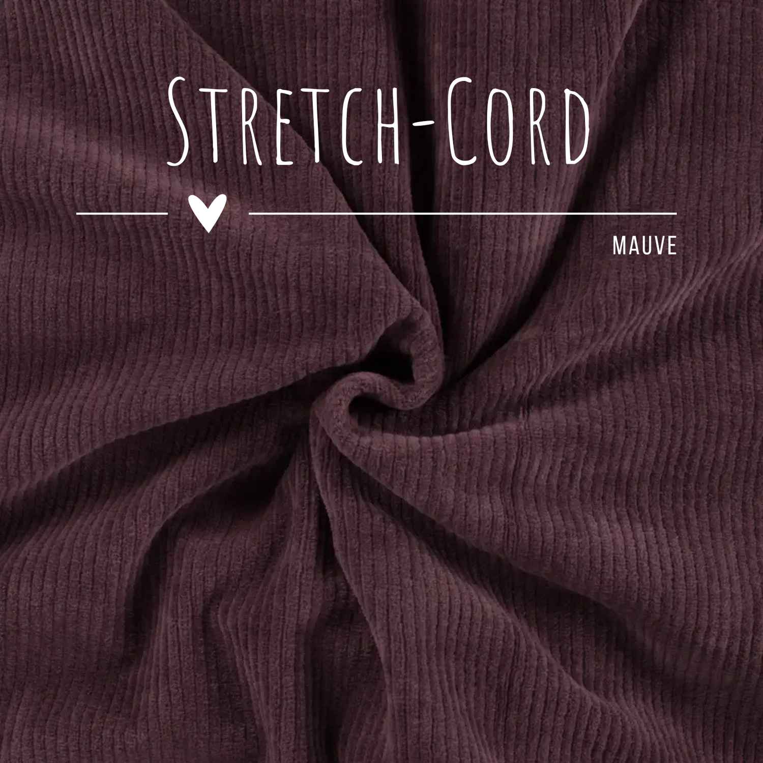 Stretch Cord-Jersey Mauve - 78% Baumwolle 17% Poyester 5% Elastan