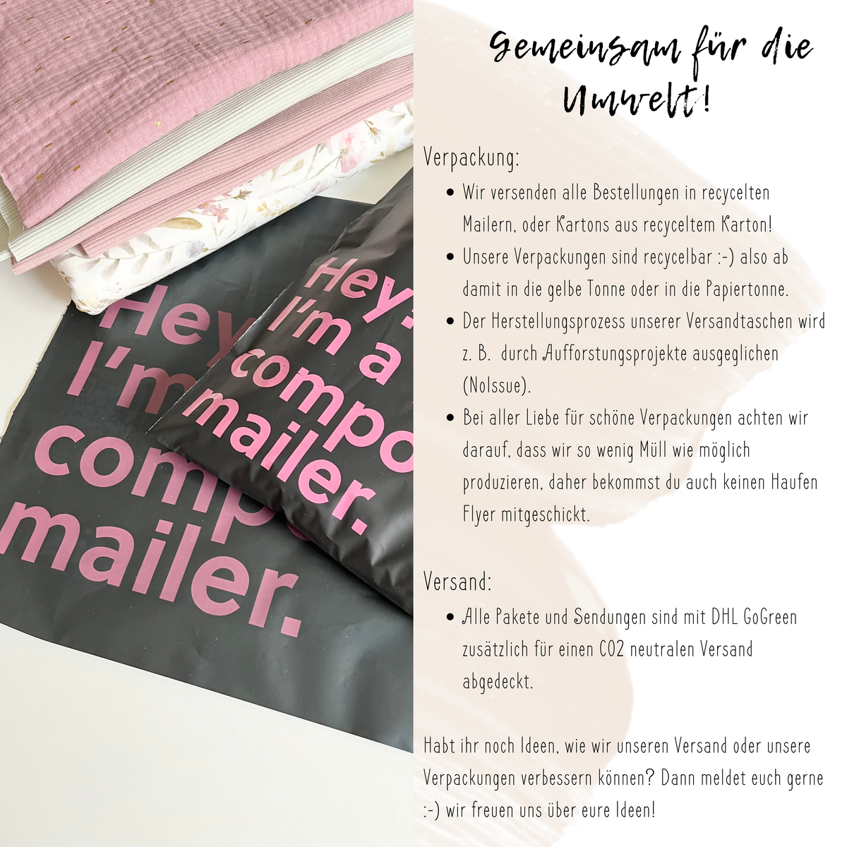Katze / Cat Edition - 100% Baumwolle Creme - Label