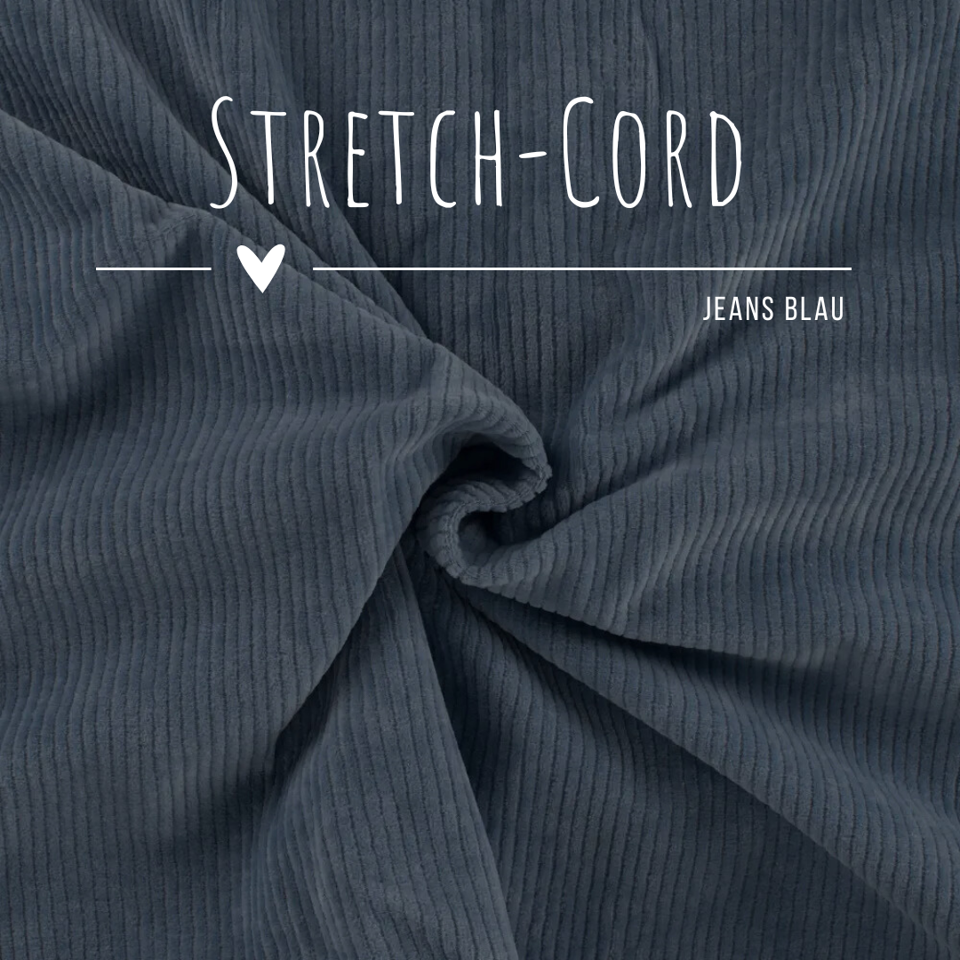 Stretch Cord-Jersey Jeans Blau - 78% Baumwolle 17% Poyester 5% Elastan