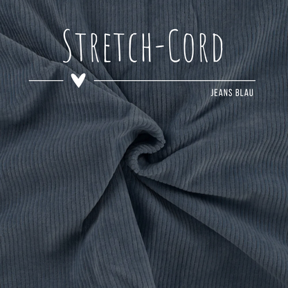 Stretch Cord-Jersey Jeans Blau - 78% Baumwolle 17% Poyester 5% Elastan