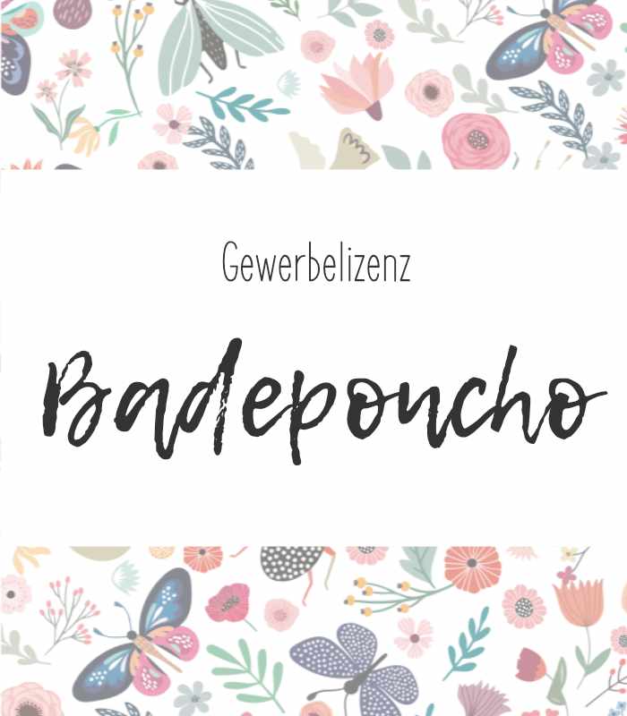 Gewerbe-Lizenz - Badeponcho