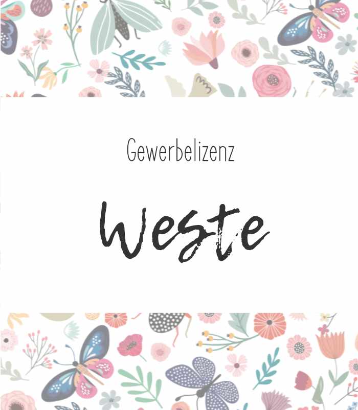 Gewerbe-Lizenz - Weste