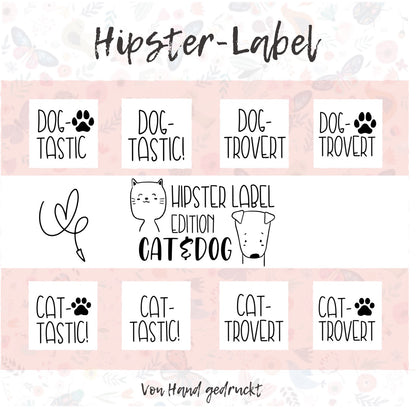 Hunde / Dog Edition - 100% Recyceltes Polyester Weiß - Label