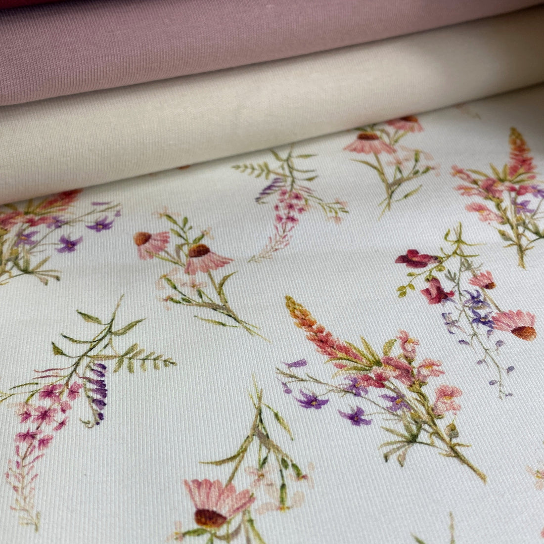 Vintage Floral - Baumwoll-Jersey