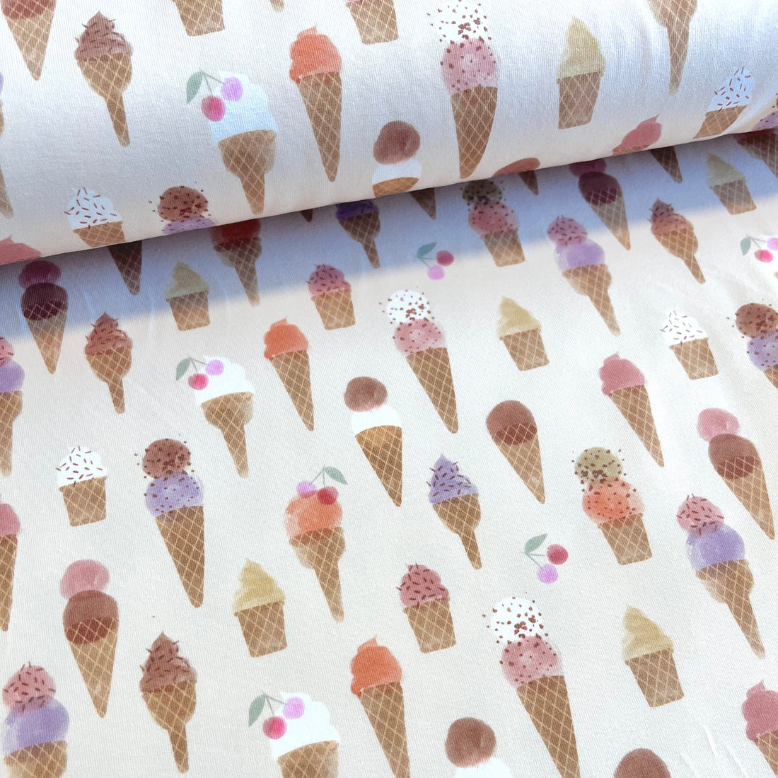 Eis geht immer🍦 - Premium Baumwoll-Jersey - 95% Cotton 5% Elastan