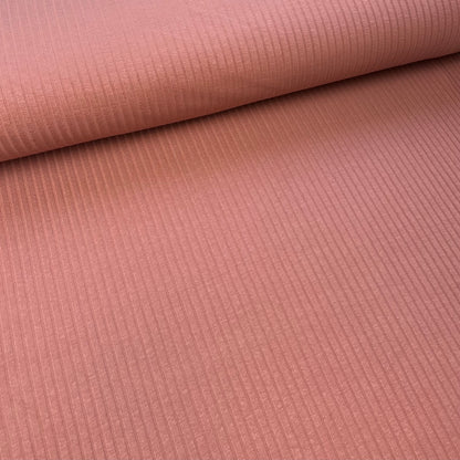 Clay Pink - Wide Rib Jersey