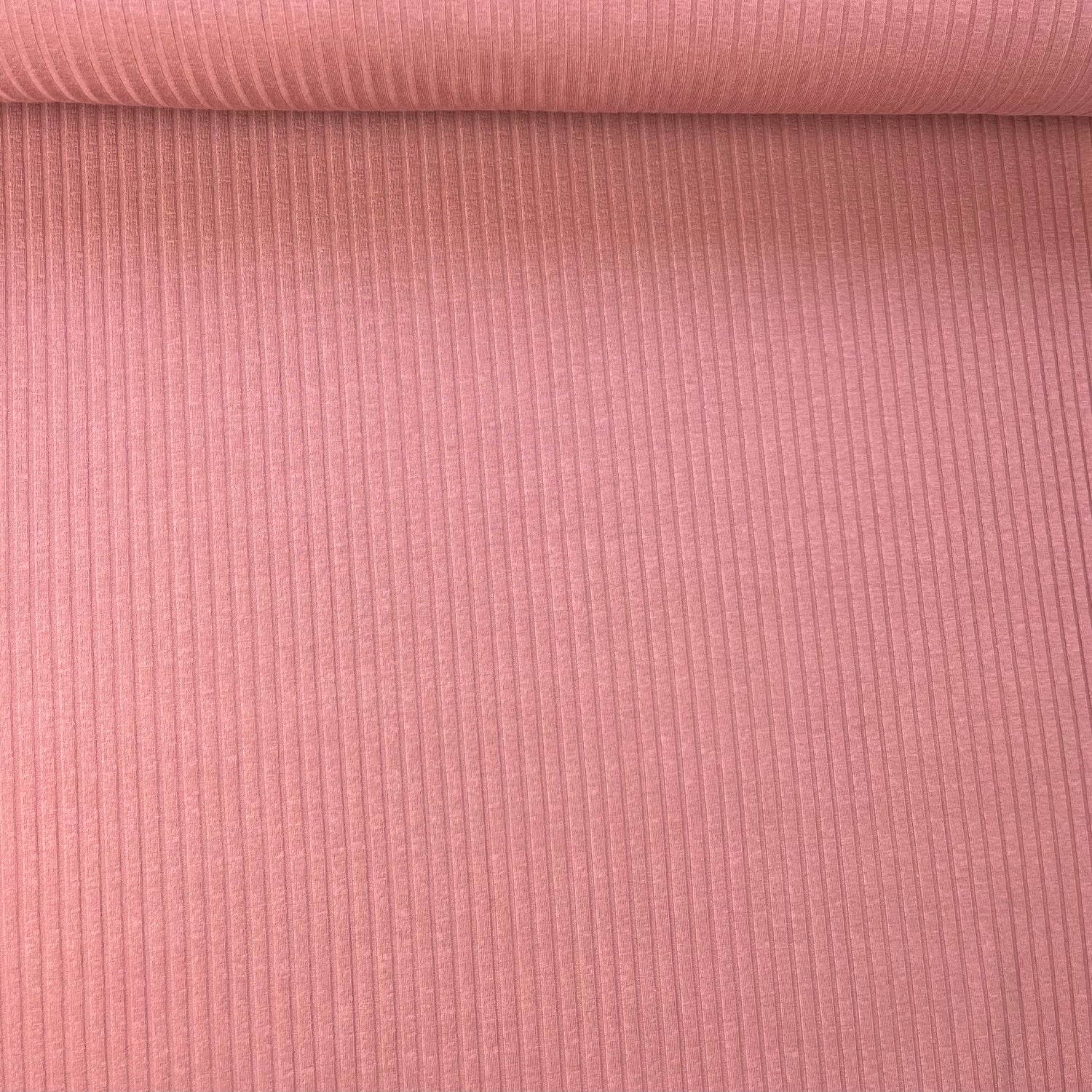 Clay Pink - Wide Rib Jersey