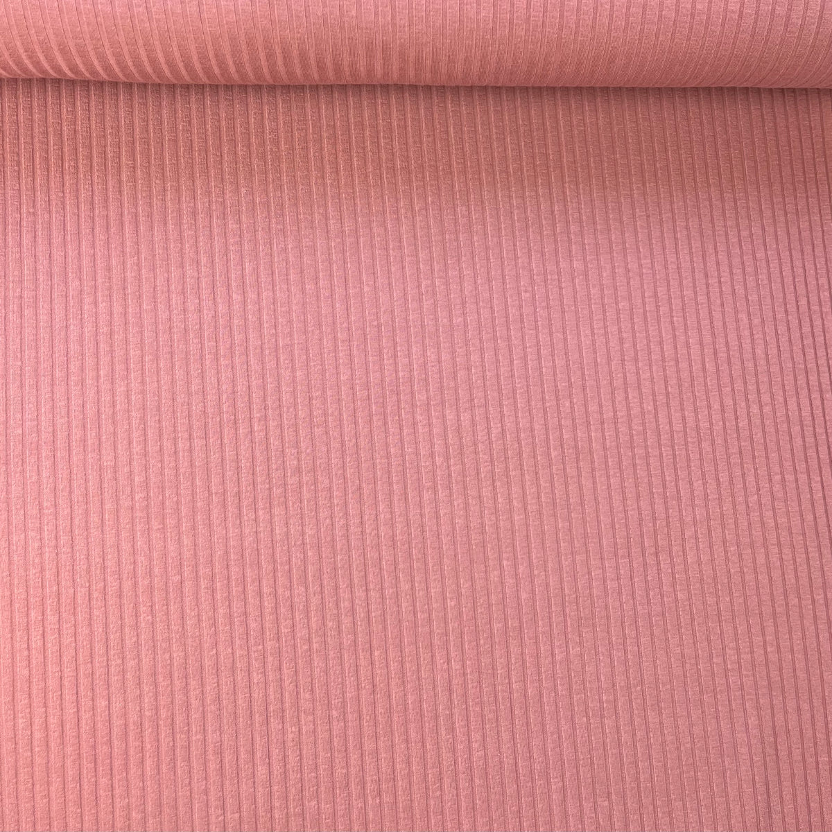 Clay Pink - Wide Rib Jersey - 95% Cotton 5% Elastan