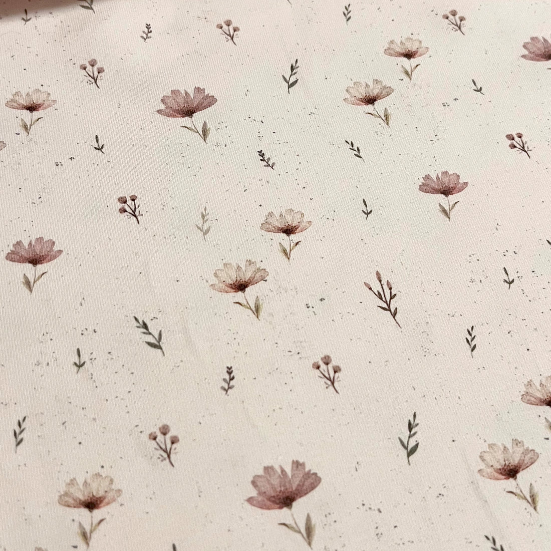 Boho Flowers - Premium Baumwoll-Jersey - 95% Cotton 5% Elastan