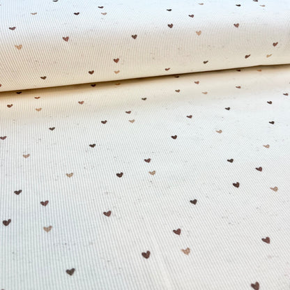 Little Hearts - Premium Baby Rib Jersey