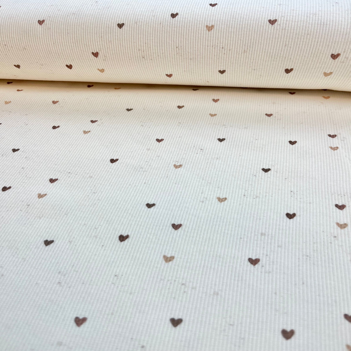 Little Hearts - Premium Baby Rib Jersey