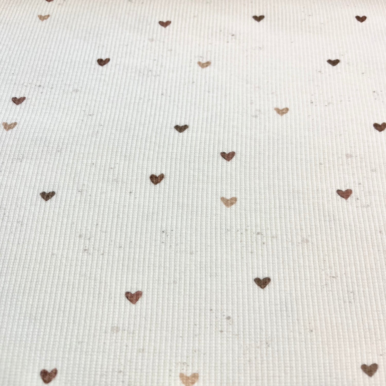 Little Hearts - Premium Baby Rib Jersey