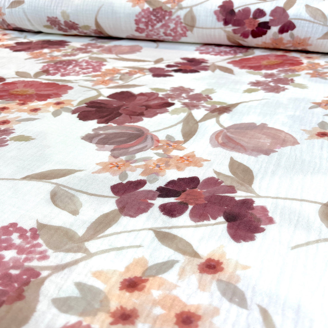 Vintage Flowers - Premium Musselin