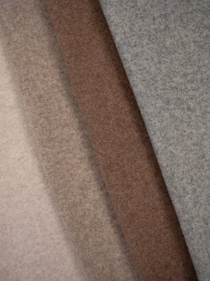 Merino Fleece Beige meliert - 100% Merinowolle - Mulesingfrei