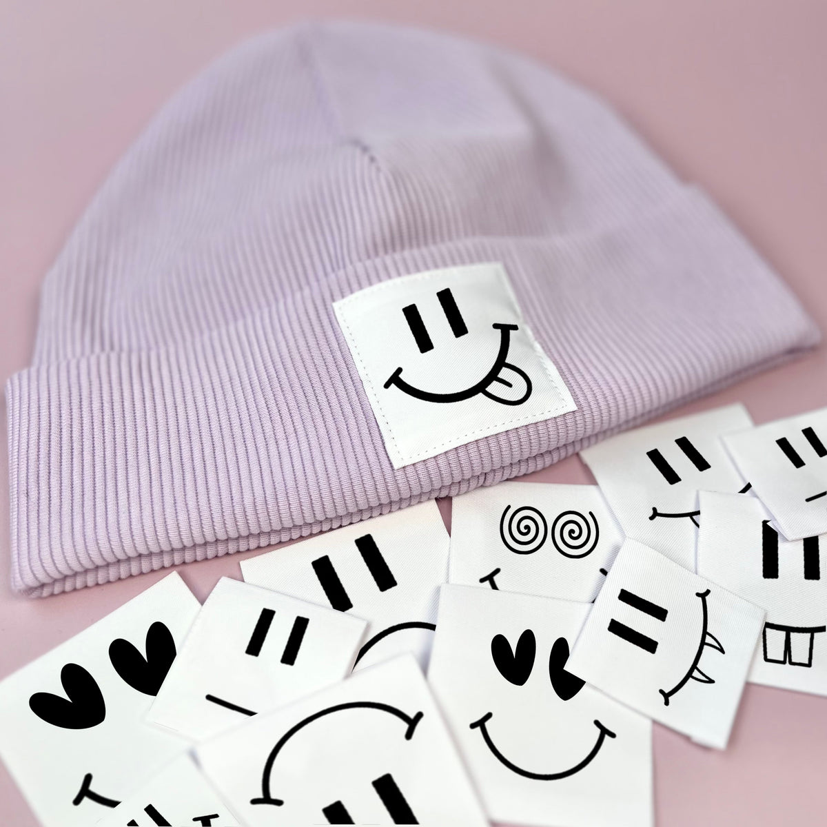 Emotionen - 100% Polyester Weiß - Label