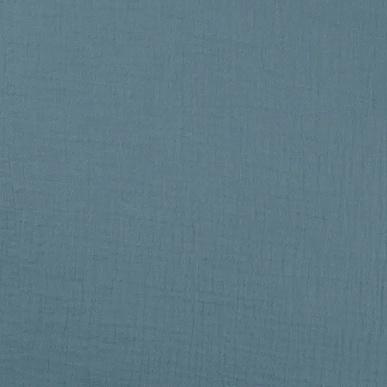 Musselin Dusty Blue - Double Gauze - 100% Baumwolle