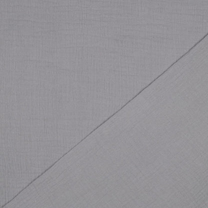 Musselin Grau - Double Gauze - 100% Baumwolle