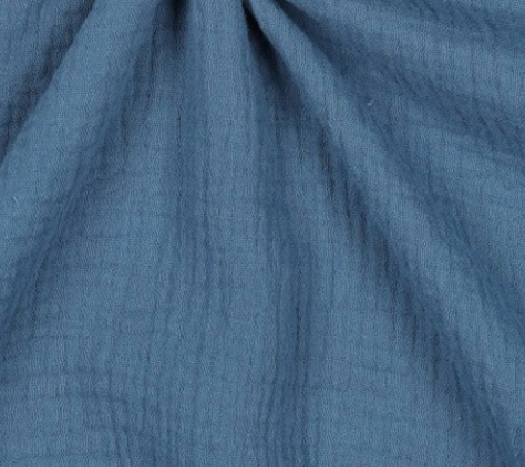 Musselin Indigo - Double Gauze - 100% Baumwolle